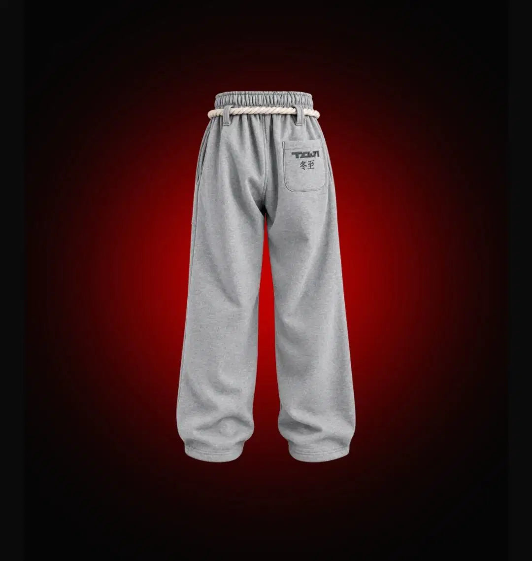 Blood Edge- Grey Edition - Braided Sweatpants - Pals & Coze