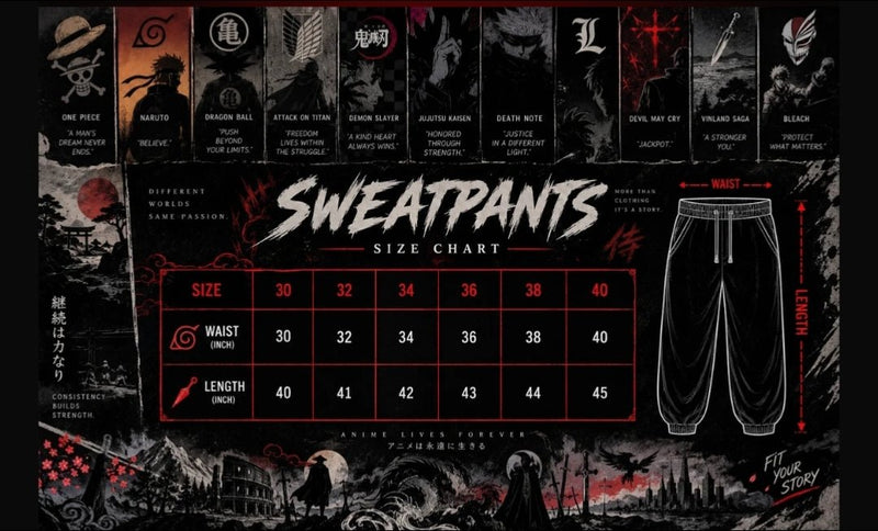 Braided Sweatpants - Infinity Sorcerer - Pals & Coze