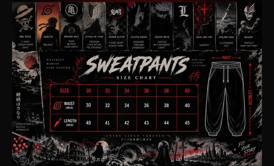 Braided Sweatpants - Infinity Sorcerer - Pals & Coze