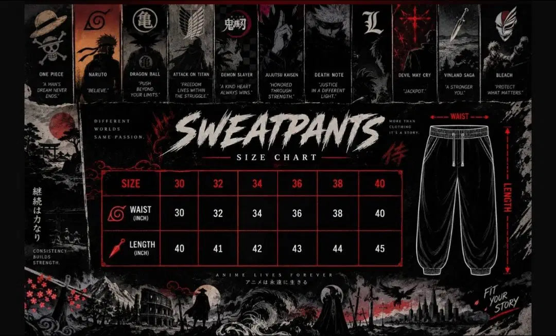 Braided Sweatpants - Infinity Sorcerer - Pals & Coze