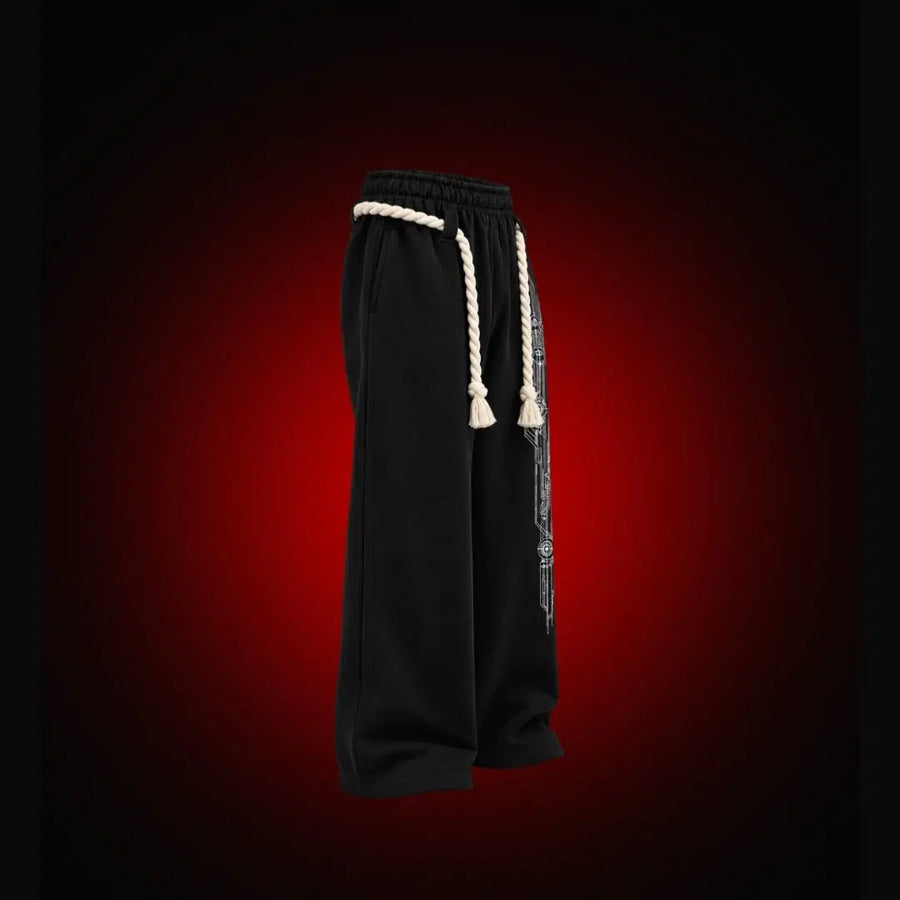 Respect Dice Baggy Sweatpants - Charcoal Edition 2026 - Gambler's Fortune Streetwear - Pals & Coze