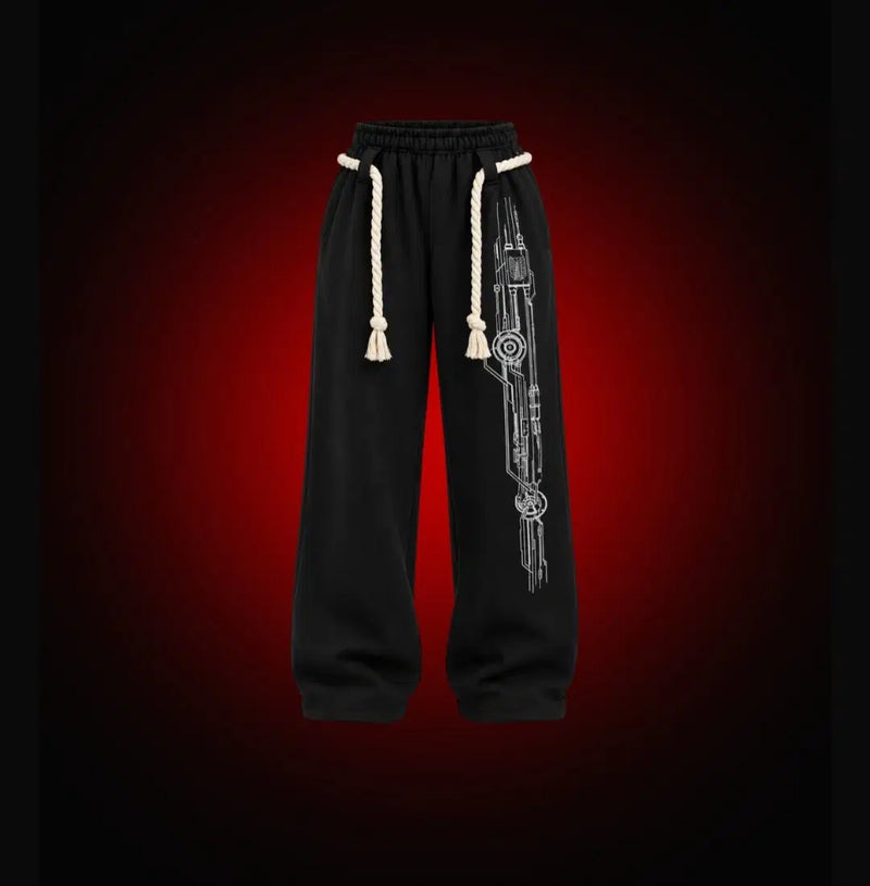 Respect Dice Baggy Sweatpants - Charcoal Edition 2026 - Gambler's Fortune Streetwear - Pals & Coze