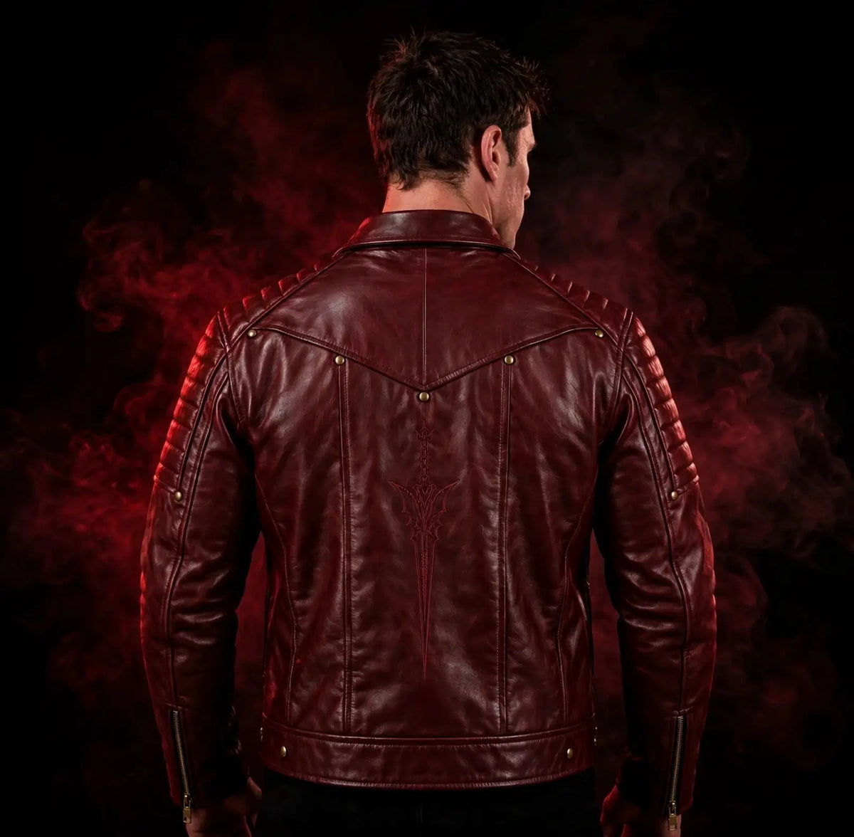 The Demon Hunter Burgundy Leather Jacket! - Pals & Coze