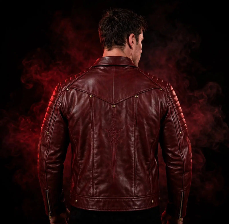 The Demon Hunter Burgundy Leather Jacket! - Pals & Coze