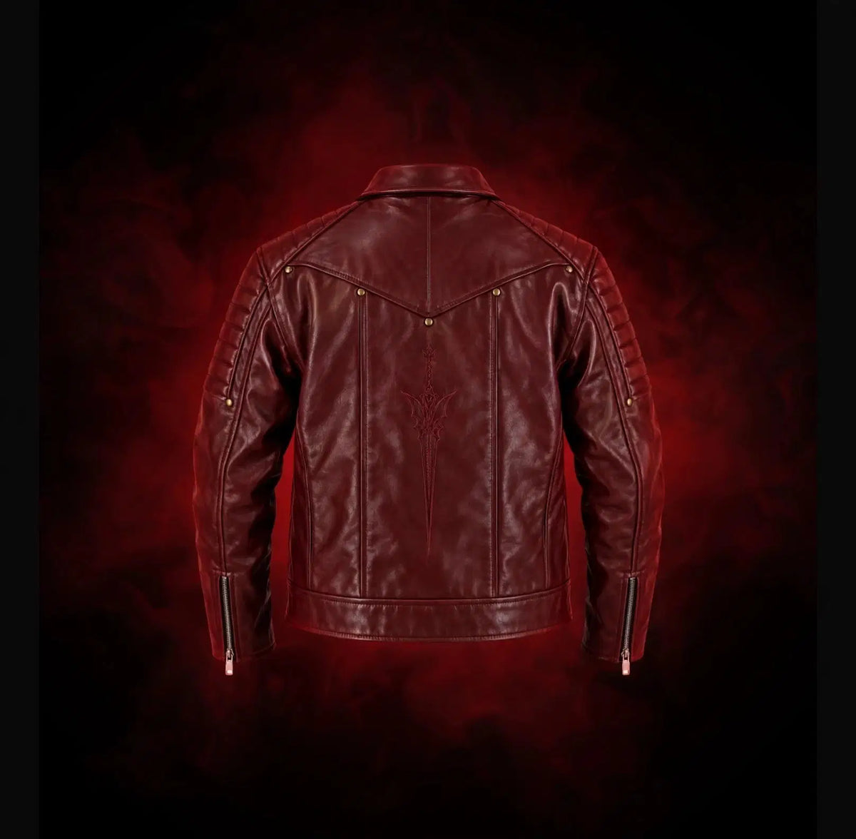 The Demon Hunter Burgundy Leather Jacket! - Pals & Coze