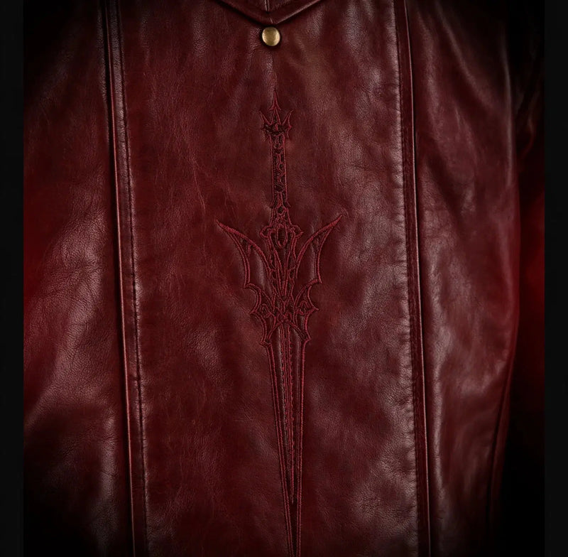 The Demon Hunter Burgundy Leather Jacket! - Pals & Coze