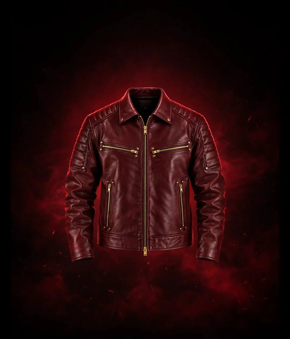 The Demon Hunter Burgundy Leather Jacket! - Pals & Coze