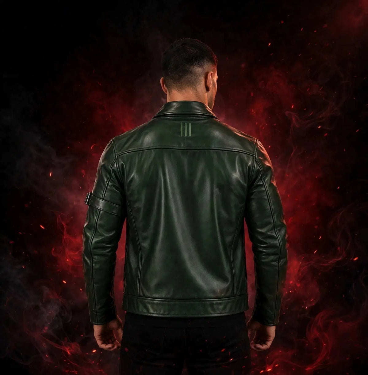 The Lost Swordsman Green Leather Jacket! - Pals & Coze