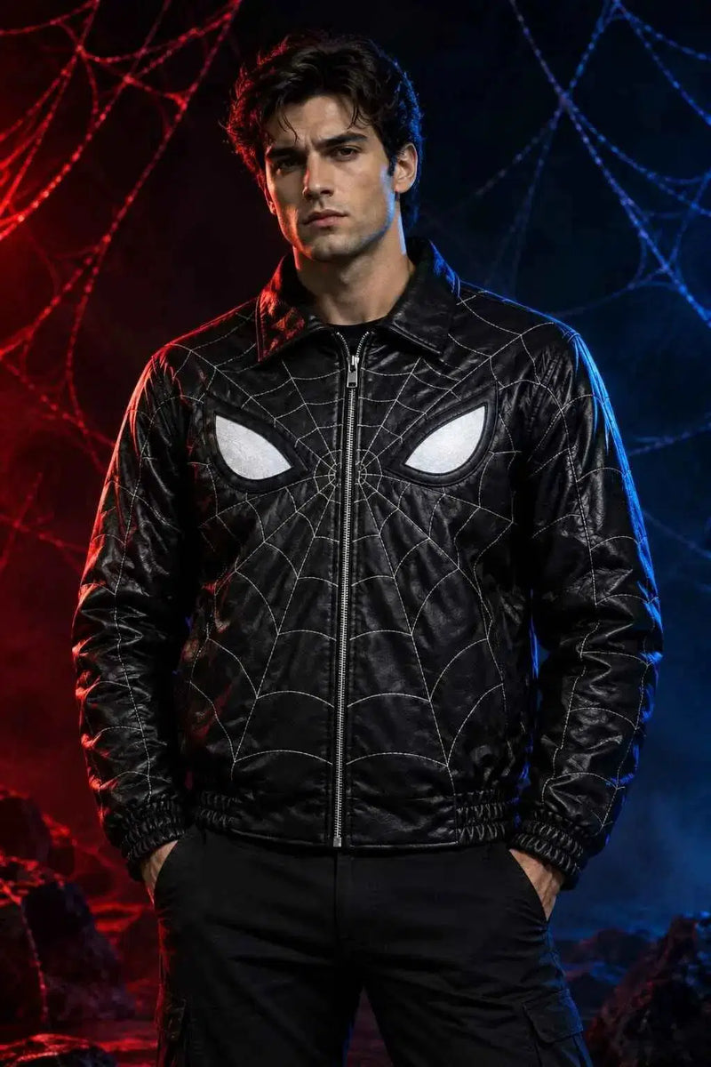 The Night Hunter Unisex Leather Bomber jacket. - Pals & Coze