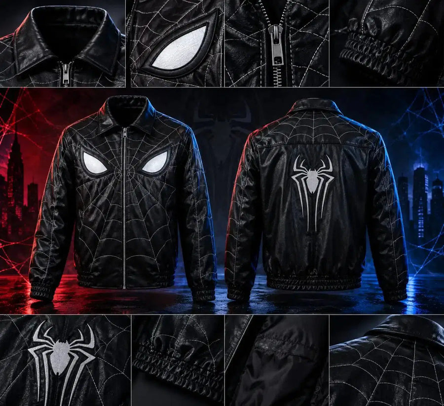 The Night Hunter Unisex Leather Bomber jacket. - Pals & Coze